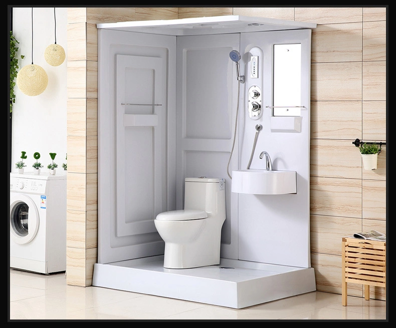 Factory Direct Sales Ready Made Shower Room Luxury Custom Intergrated Bathroom Units All in One Toilet Pod for Villas, Hotels