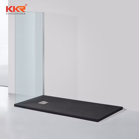 Hondao 60*36 pouces Eco Friendly bassin de douche en pierre artificielle receveur de douche à surface solide